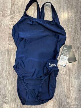 Speedo Team Blue One-Piece Swimsuit Size 6
